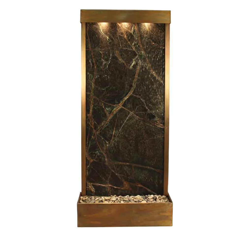 Adagio Tranquil River Flush Mounted to Rear of the Base 90"H x 41"W Indoor Floor Fountain TRF3512