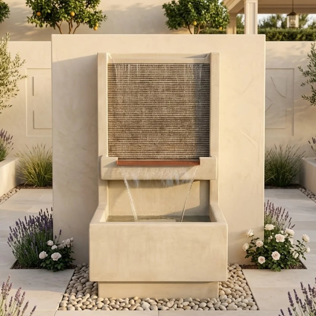 Giannini Garden Alta Brentwood Outdoor Wall Fountain 1772