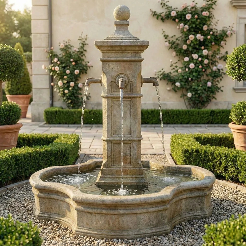 Giannini Garden Aquitaine Outdoor Pond Fountain with 70" Monaco Pond 1598C
