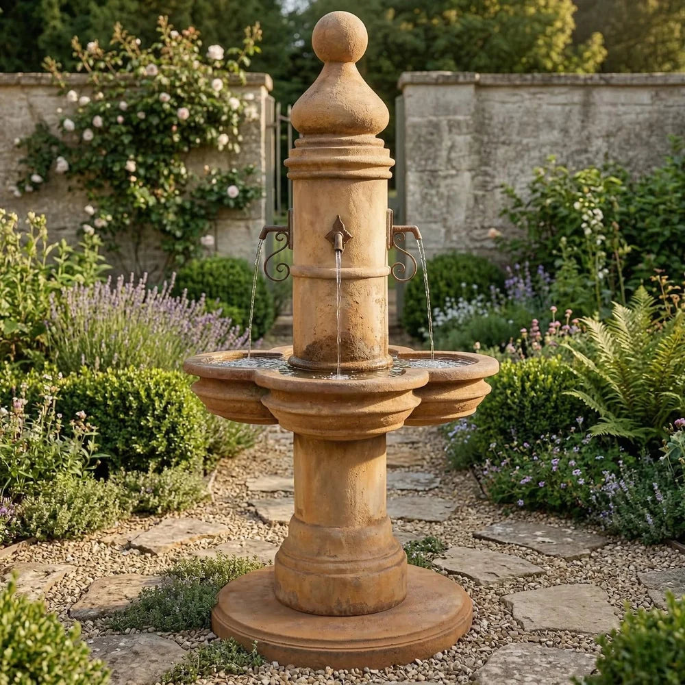 Giannini Garden Beaumont Outdoor Courtyard Fountain 1588C