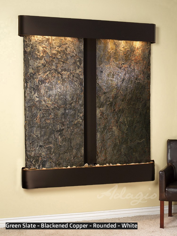 Adagio Cottonwood Falls 69” H x 61” W Indoor Water Wall Fountain CFR1002