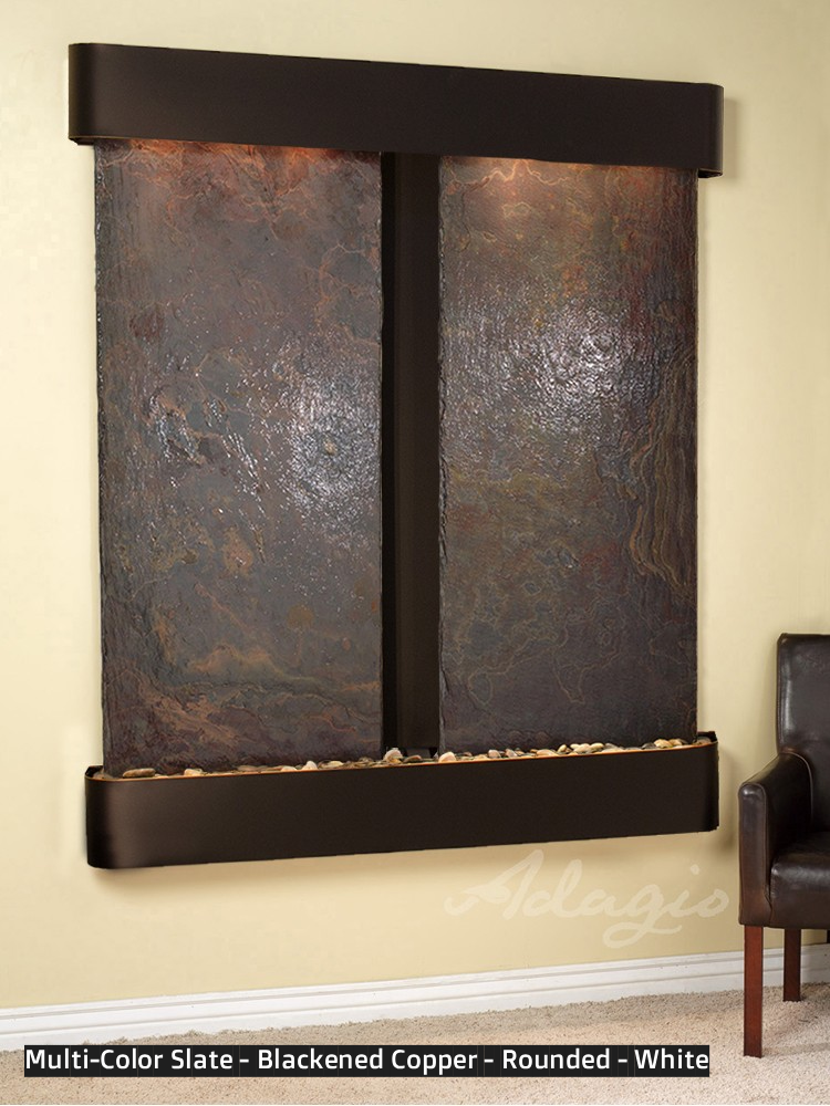 Adagio Cottonwood Falls 69” H x 61” W Indoor Water Wall Fountain CFR1002