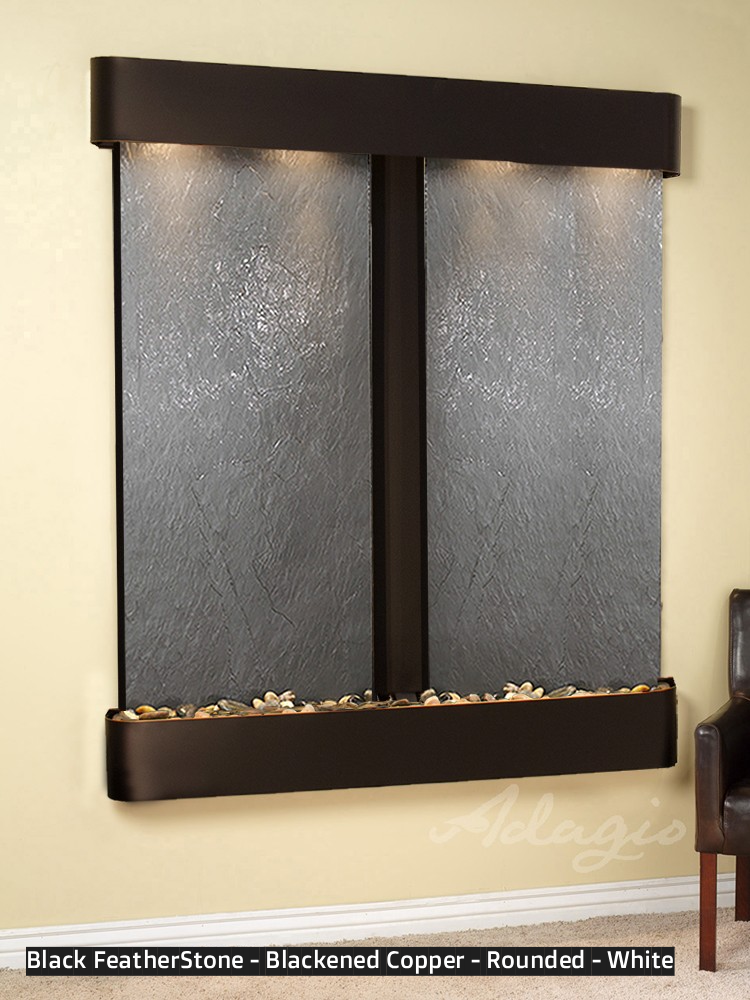 Adagio Cottonwood Falls 69” H x 61” W Indoor Water Wall Fountain CFR1002