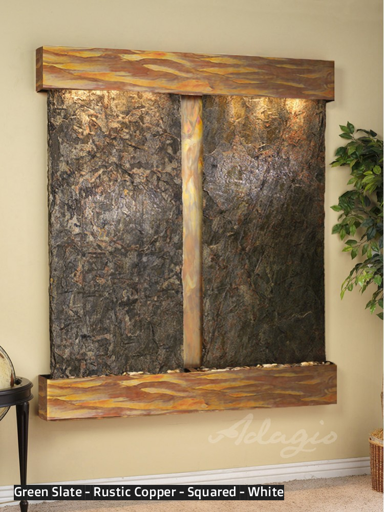 Adagio Cottonwood Falls 69” H x 61” W Indoor Water Wall Fountain CFR1002