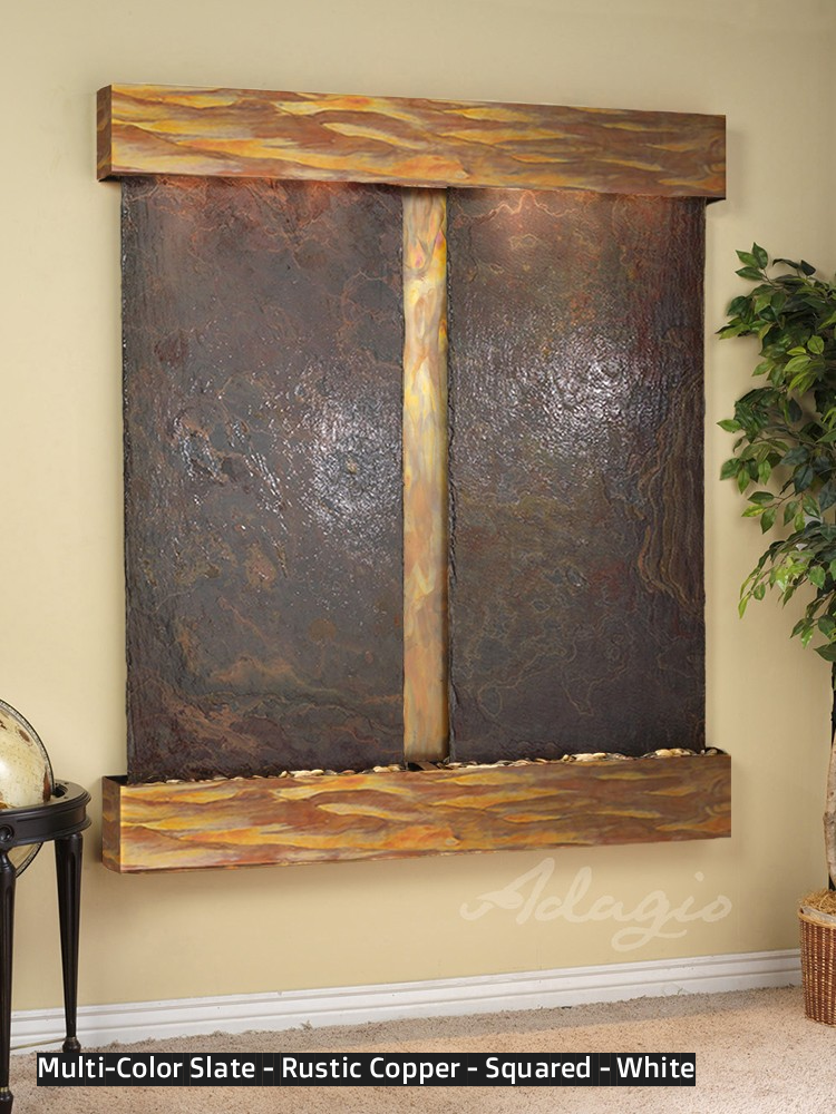 Adagio Cottonwood Falls 69” H x 61” W Indoor Water Wall Fountain CFR1002