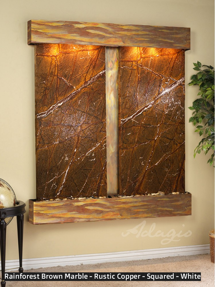 Adagio Cottonwood Falls 69” H x 61” W Indoor Water Wall Fountain CFR1002