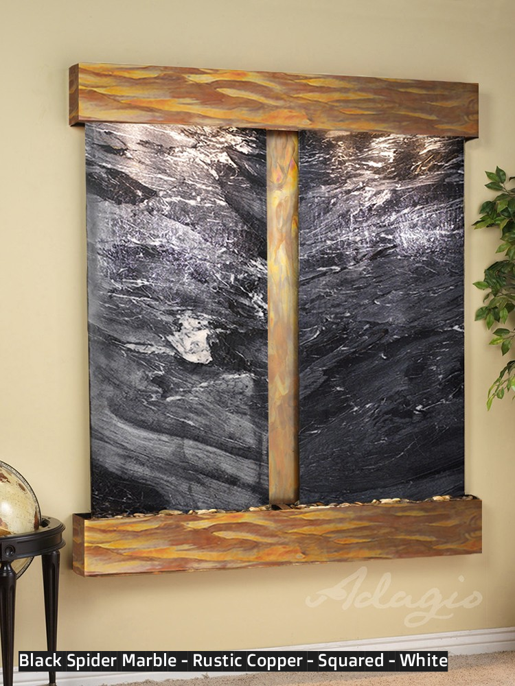 Adagio Cottonwood Falls 69” H x 61” W Indoor Water Wall Fountain CFR1002