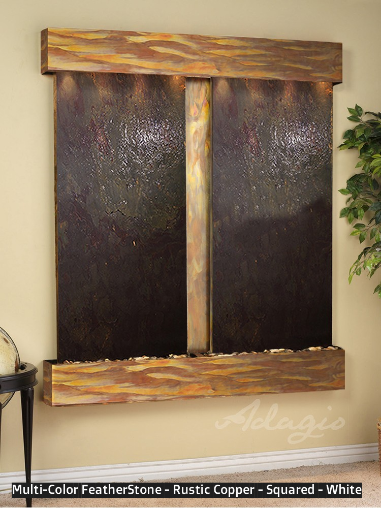 Adagio Cottonwood Falls 69” H x 61” W Indoor Water Wall Fountain CFR1002