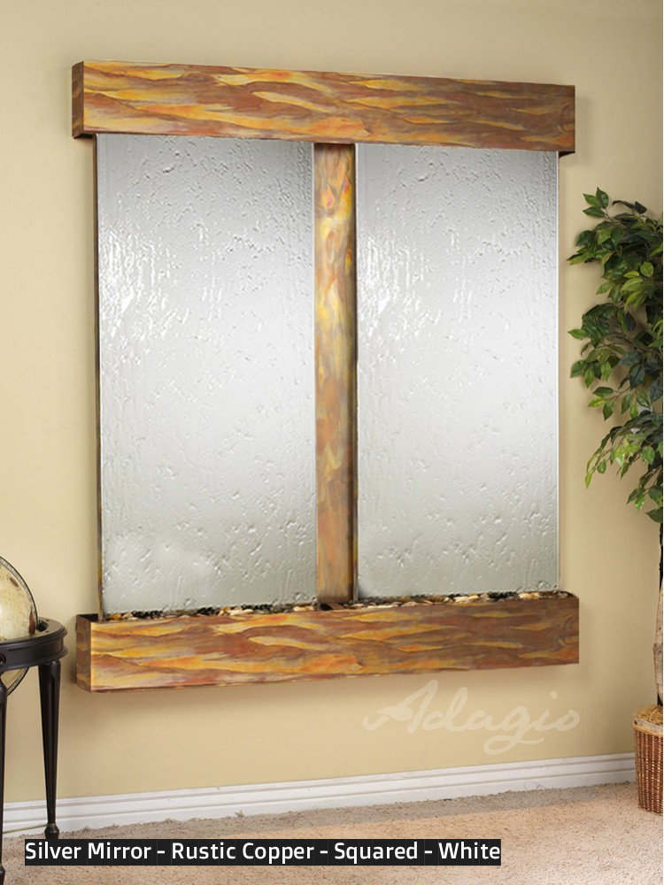 Adagio Cottonwood Falls 69” H x 61” W Indoor Water Wall Fountain CFR1002