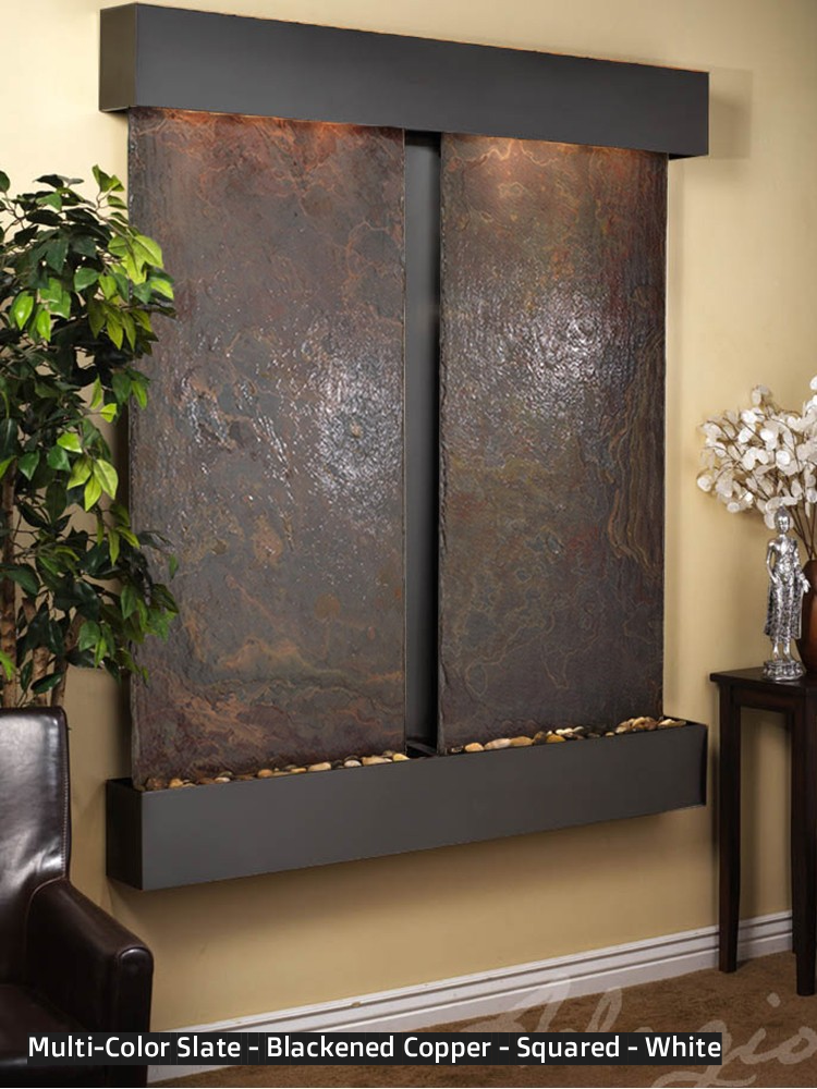 Adagio Cottonwood Falls 69” H x 61” W Indoor Water Wall Fountain CFR1002