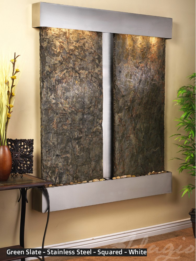 Adagio Cottonwood Falls 69” H x 61” W Indoor Water Wall Fountain CFR1002