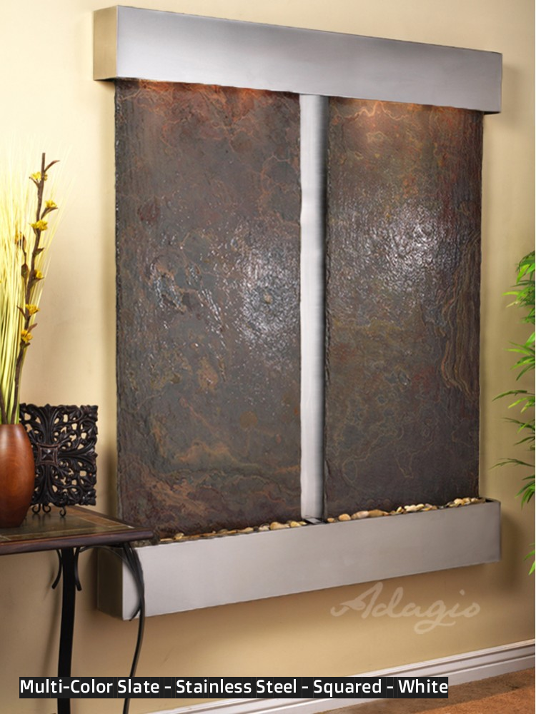 Adagio Cottonwood Falls 69” H x 61” W Indoor Water Wall Fountain CFR1002