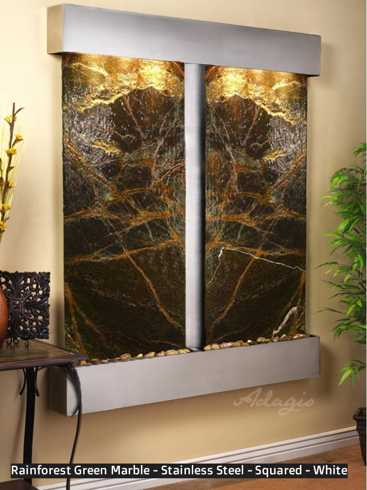 Adagio Cottonwood Falls 69” H x 61” W Indoor Water Wall Fountain CFR1002