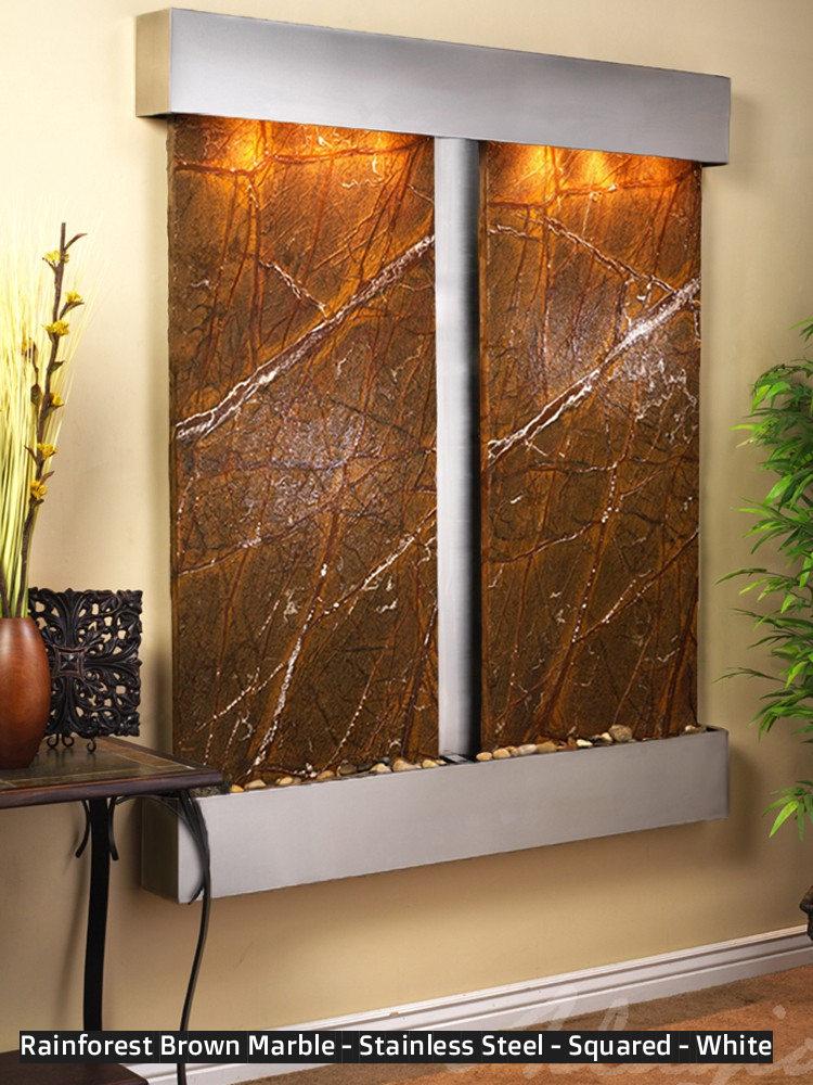Adagio Cottonwood Falls 69” H x 61” W Indoor Water Wall Fountain CFR1002