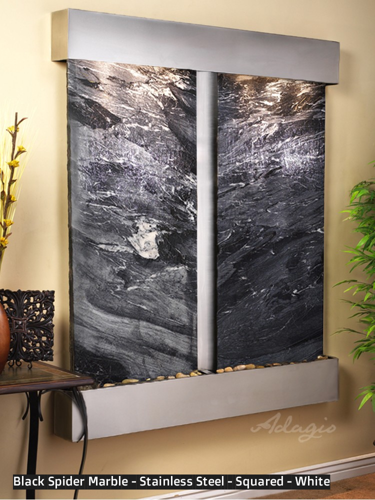 Adagio Cottonwood Falls 69” H x 61” W Indoor Water Wall Fountain CFR1002