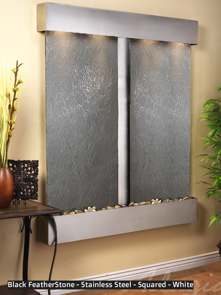 Adagio Cottonwood Falls 69” H x 61” W Indoor Water Wall Fountain CFR1002