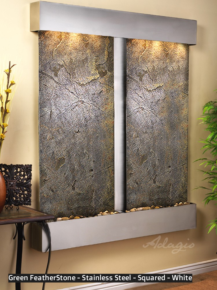 Adagio Cottonwood Falls 69” H x 61” W Indoor Water Wall Fountain CFR1002