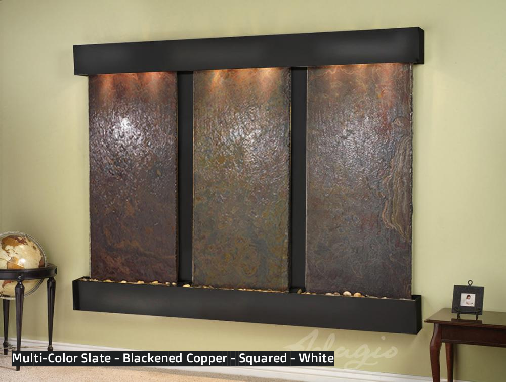 Adagio Deep Creek Falls 69”H x 91”W Indoor Water Wall Fountain DCR1002