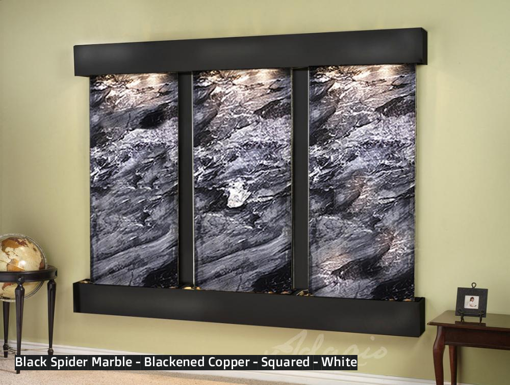 Adagio Deep Creek Falls 69”H x 91”W Indoor Water Wall Fountain DCR1002