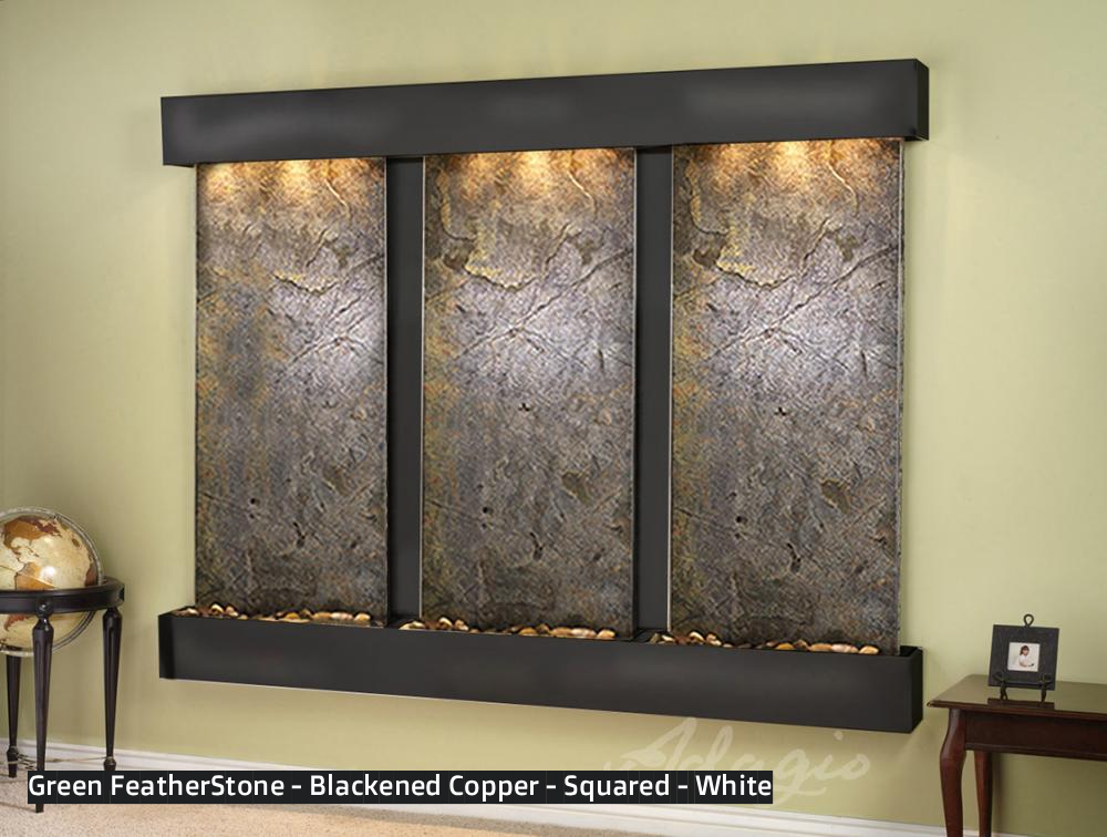 Adagio Deep Creek Falls 69”H x 91”W Indoor Water Wall Fountain DCR1002