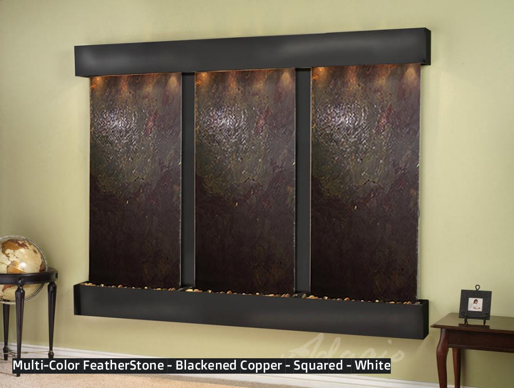Adagio Deep Creek Falls 69”H x 91”W Indoor Water Wall Fountain DCR1002