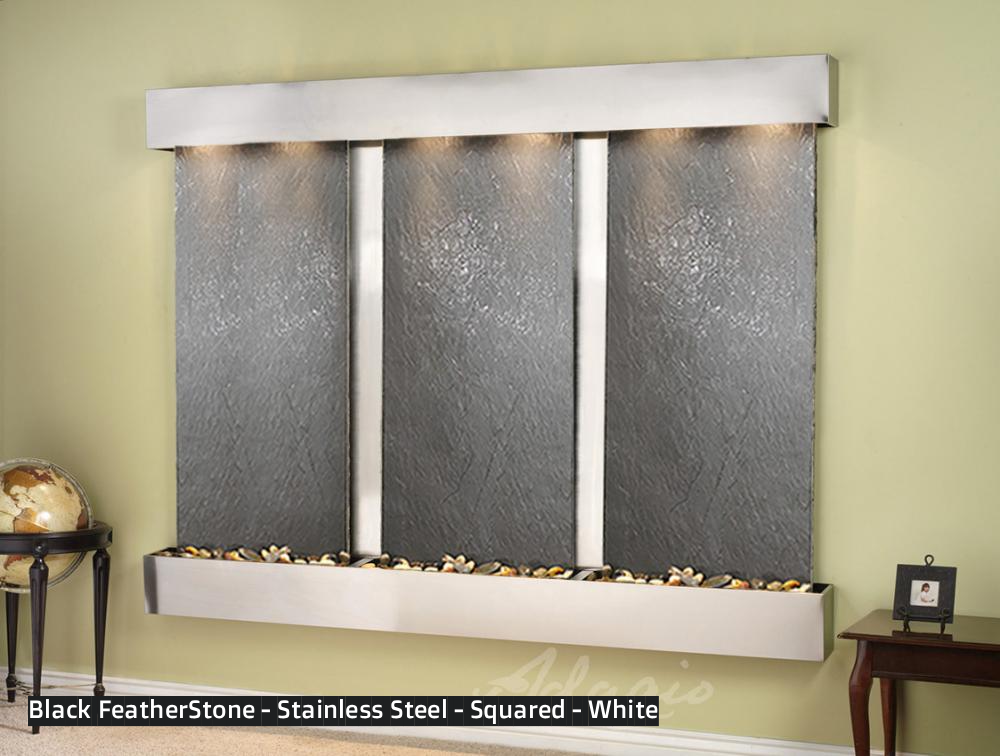 Adagio Deep Creek Falls 69”H x 91”W Indoor Water Wall Fountain DCR1002