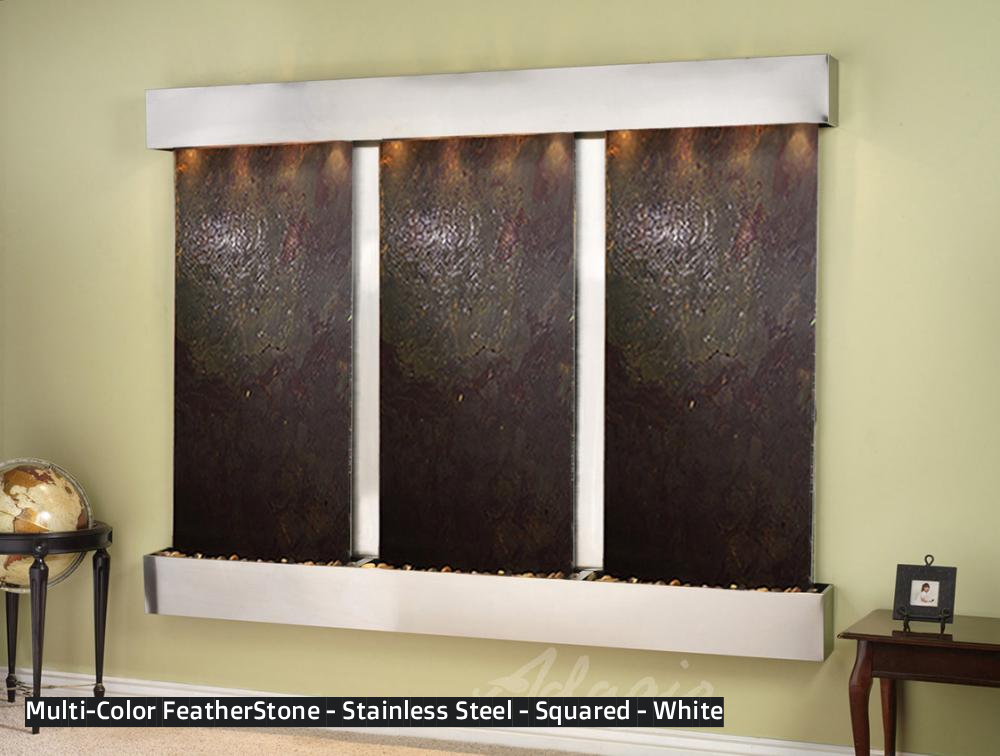 Adagio Deep Creek Falls 69”H x 91”W Indoor Water Wall Fountain DCR1002