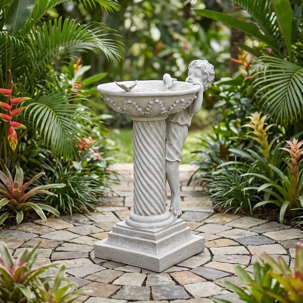 Design Toscano Summer's Splash Sculptural Birdbath EU1392