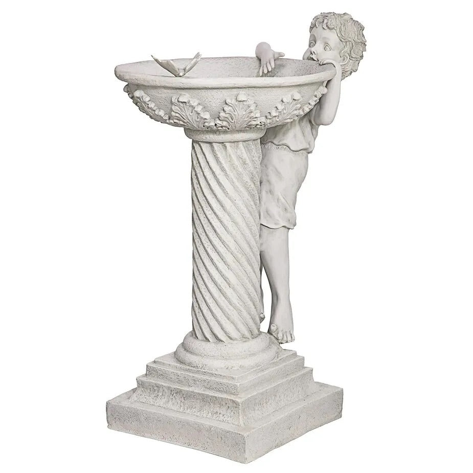 Design Toscano Summer's Splash Sculptural Birdbath EU1392