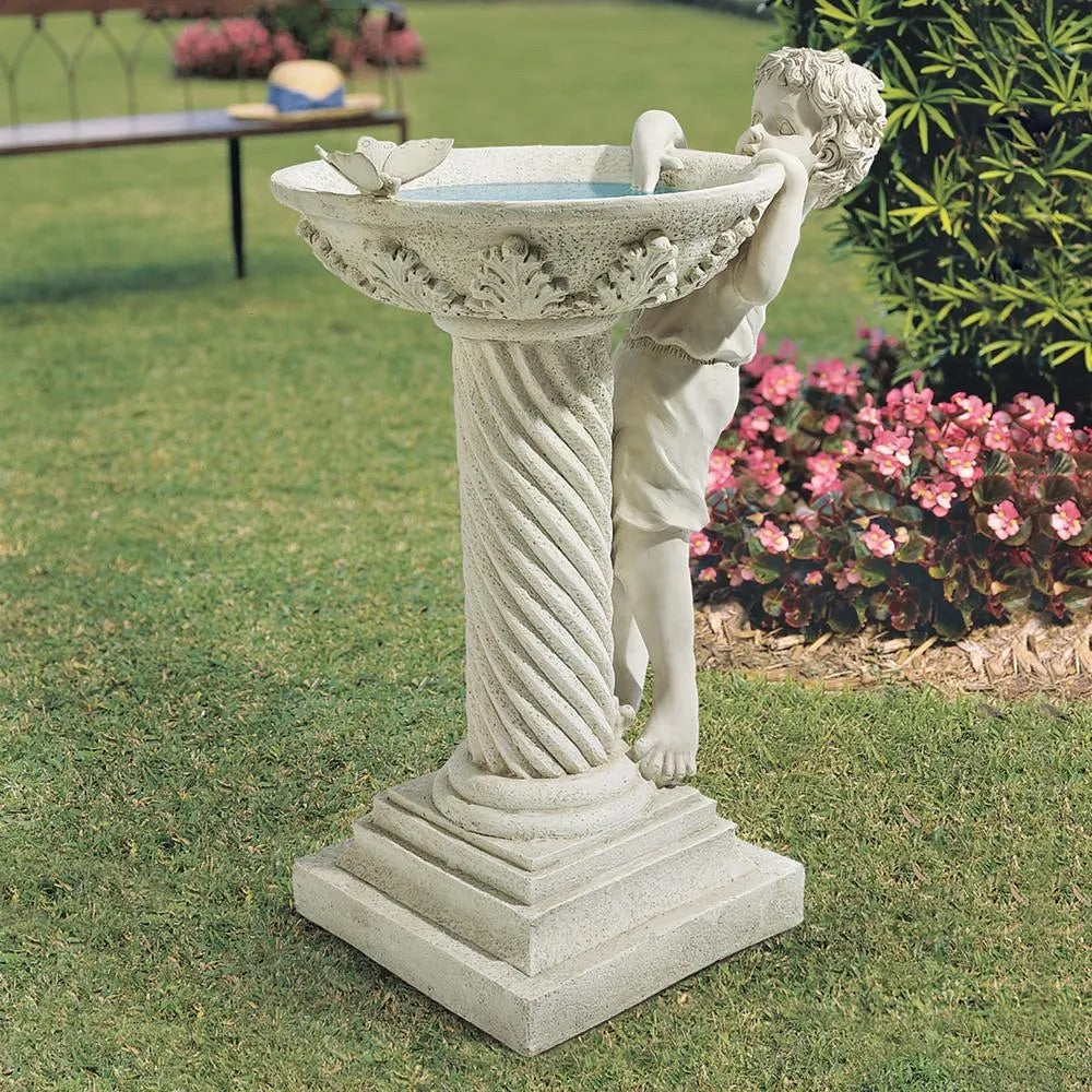 Design Toscano Summer's Splash Sculptural Birdbath EU1392