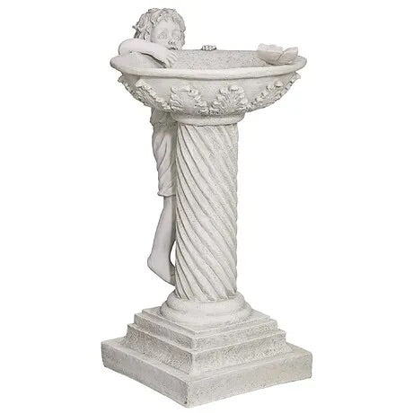 Design Toscano Summer's Splash Sculptural Birdbath EU1392
