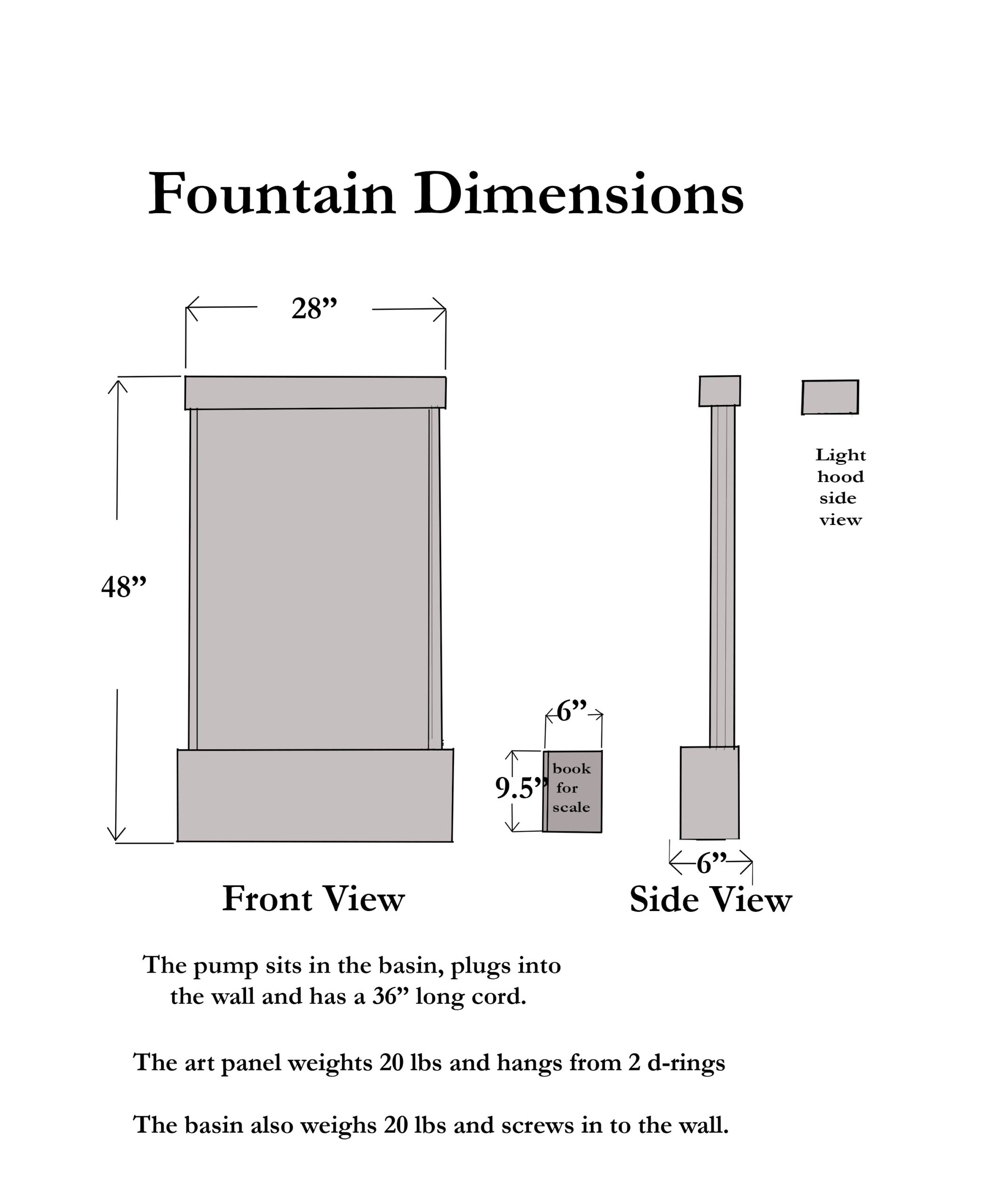 Cameron Harvey Aviatrix 48″ H x 28″ W Indoor Wall Fountain