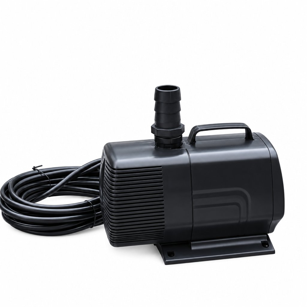Easy Pro Pond 200 GPH Submersible Mag Drive Pump with Volcano and Waterbell Fountain Nozzles EP200