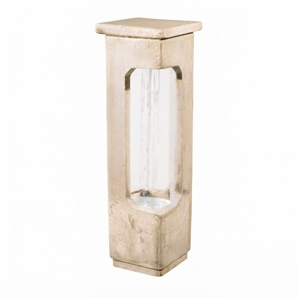 Fiore Stone Square Rain Fountain 297-F in Cast Stone
