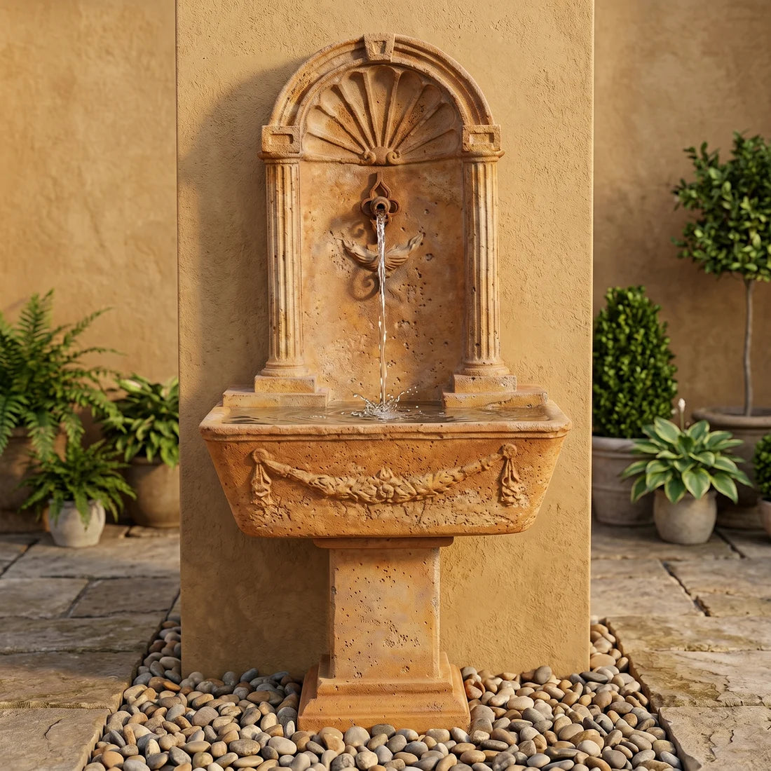 Giannini Garden Foritalico Outdoor Wall Fountain For Spout 1564C