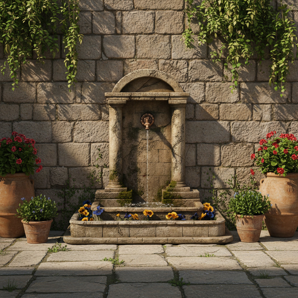 Giannini Garden Foro Romano Outdoor Water Fountain for Spout 187