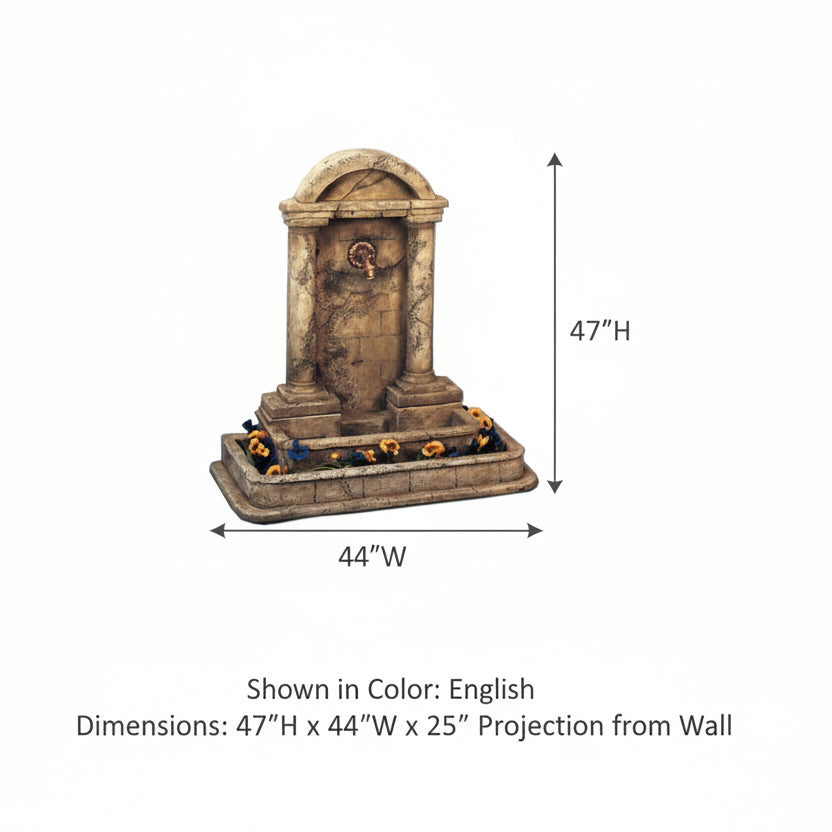 Giannini Garden Foro Romano Outdoor Water Fountain for Spout 187