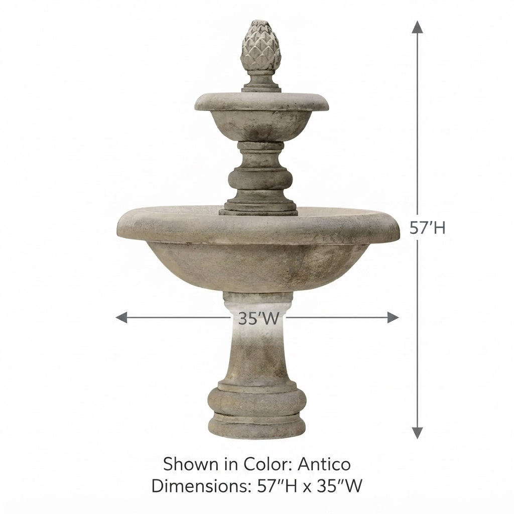 Giannini Garden Newcastle Cast Stone Outdoor Fountain 1171