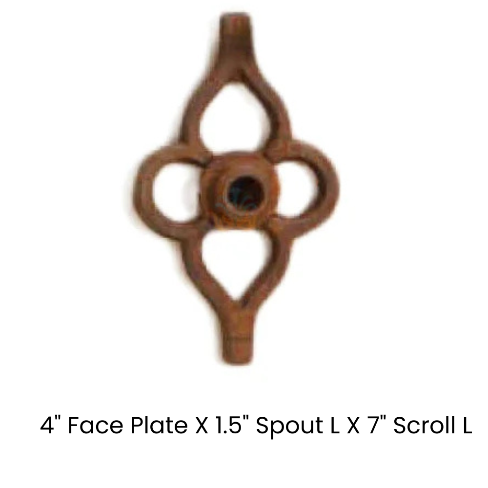 Giannini Garden Rustic Iron Water Fountain Spout GI-121