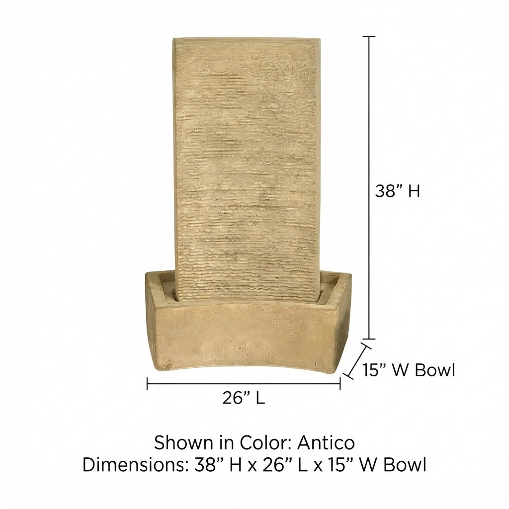 Giannini Garden Curved Outdoor Fountain 1433