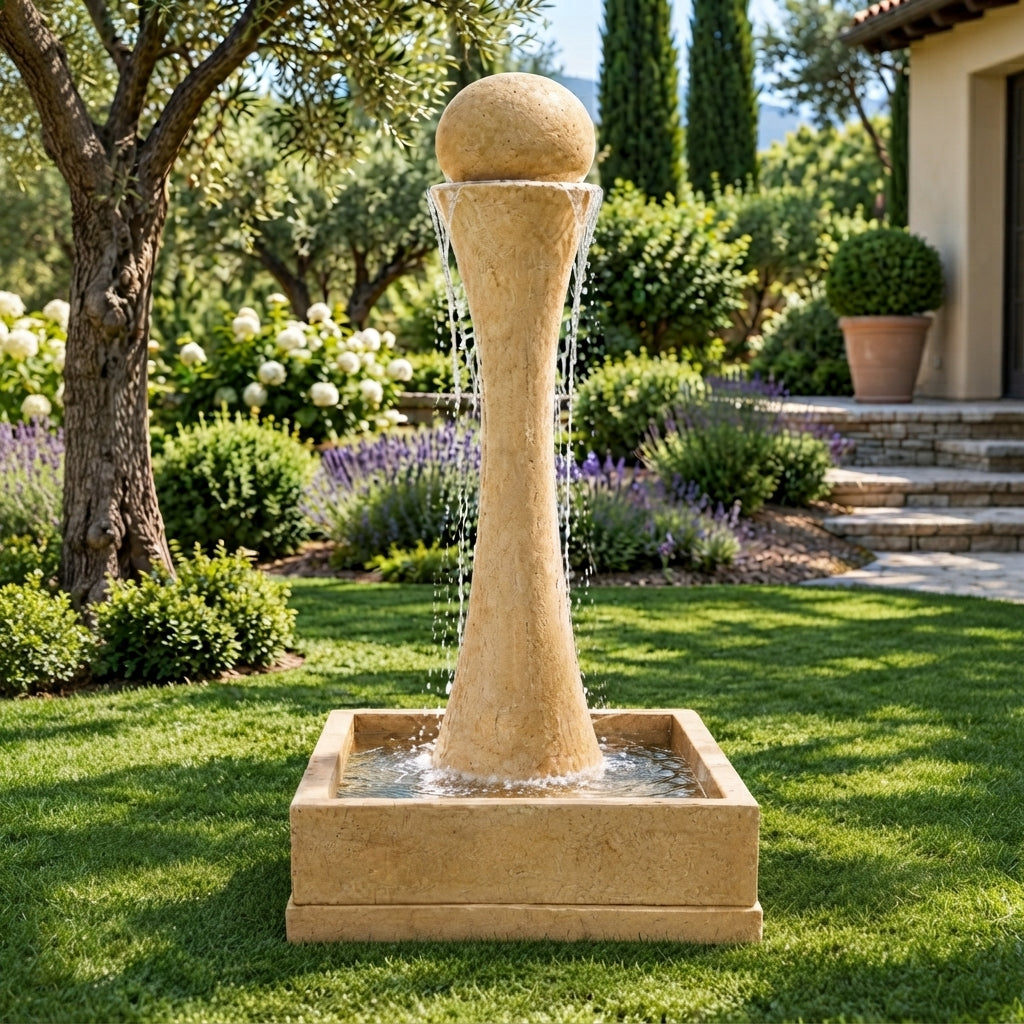 Giannini Garden Equinox Cast Stone Outdoor Fountain