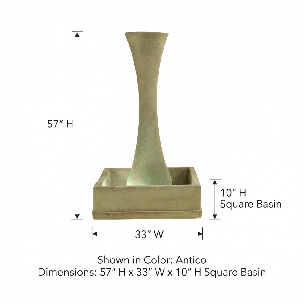 Giannini Garden Equinox Cast Stone Outdoor Fountain