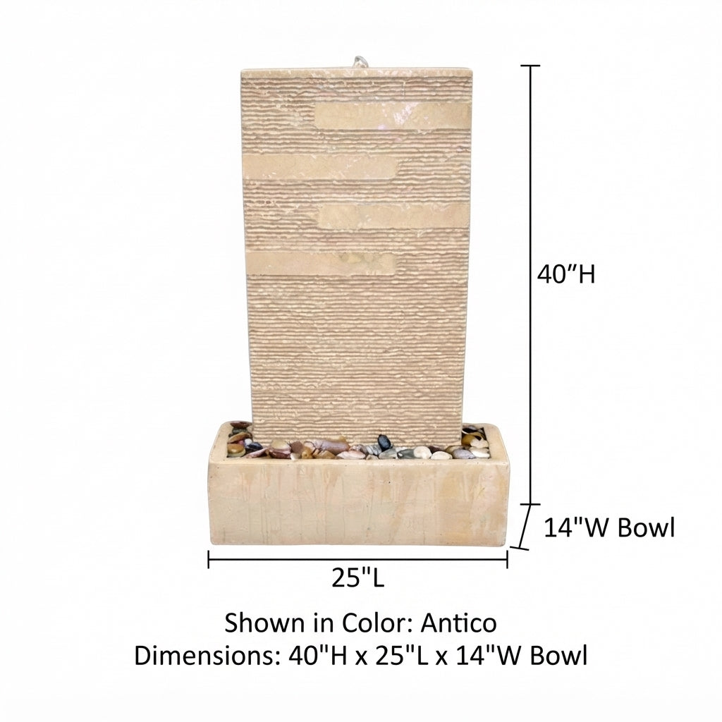 Giannini Garden Grooved Outdoor Fountain 1432