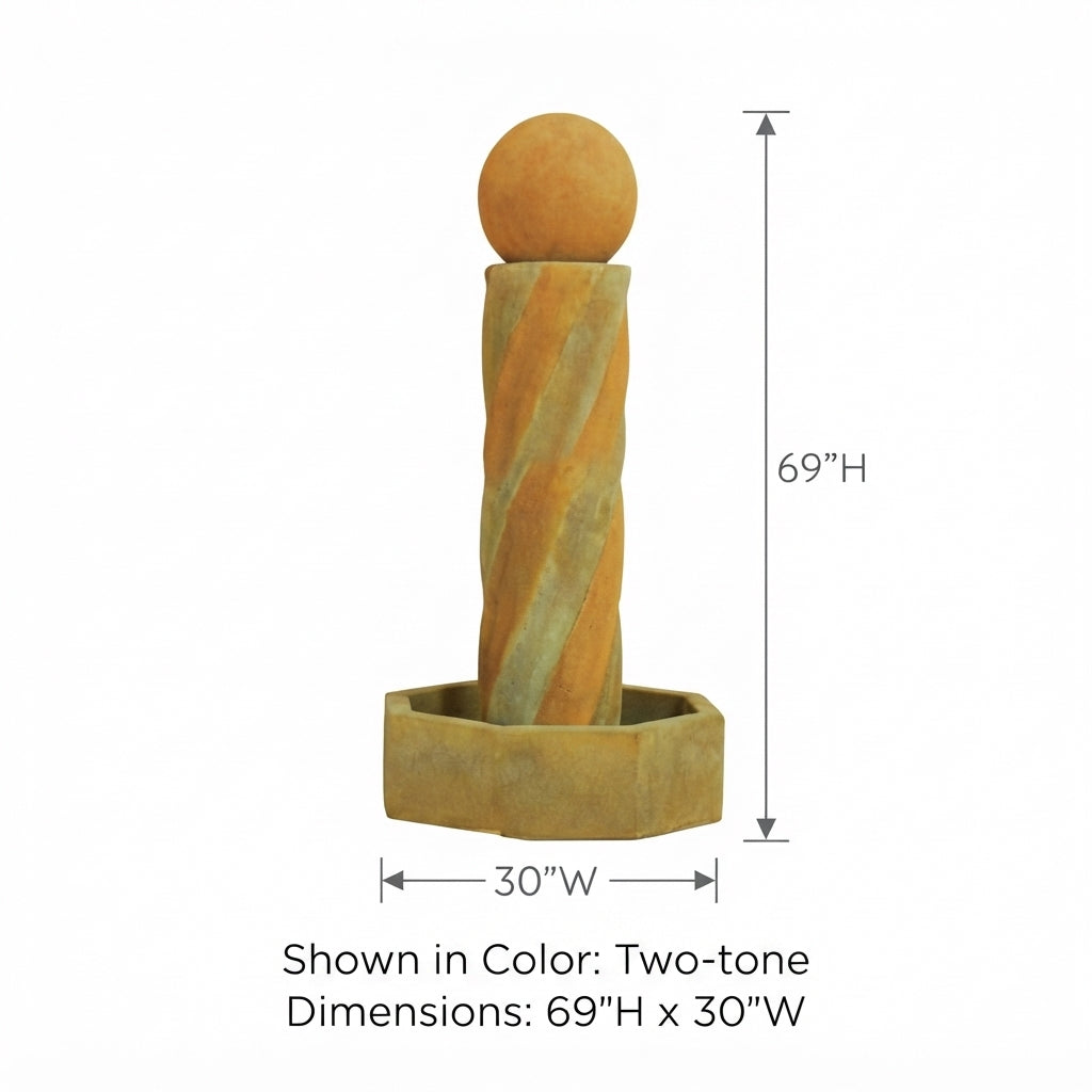 Giannini Garden Swirl Water Outdoor Fountain