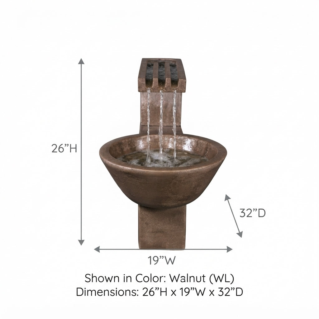 Giannini Garden Trellis Outdoor Cast Stone Garden Fountain 1830