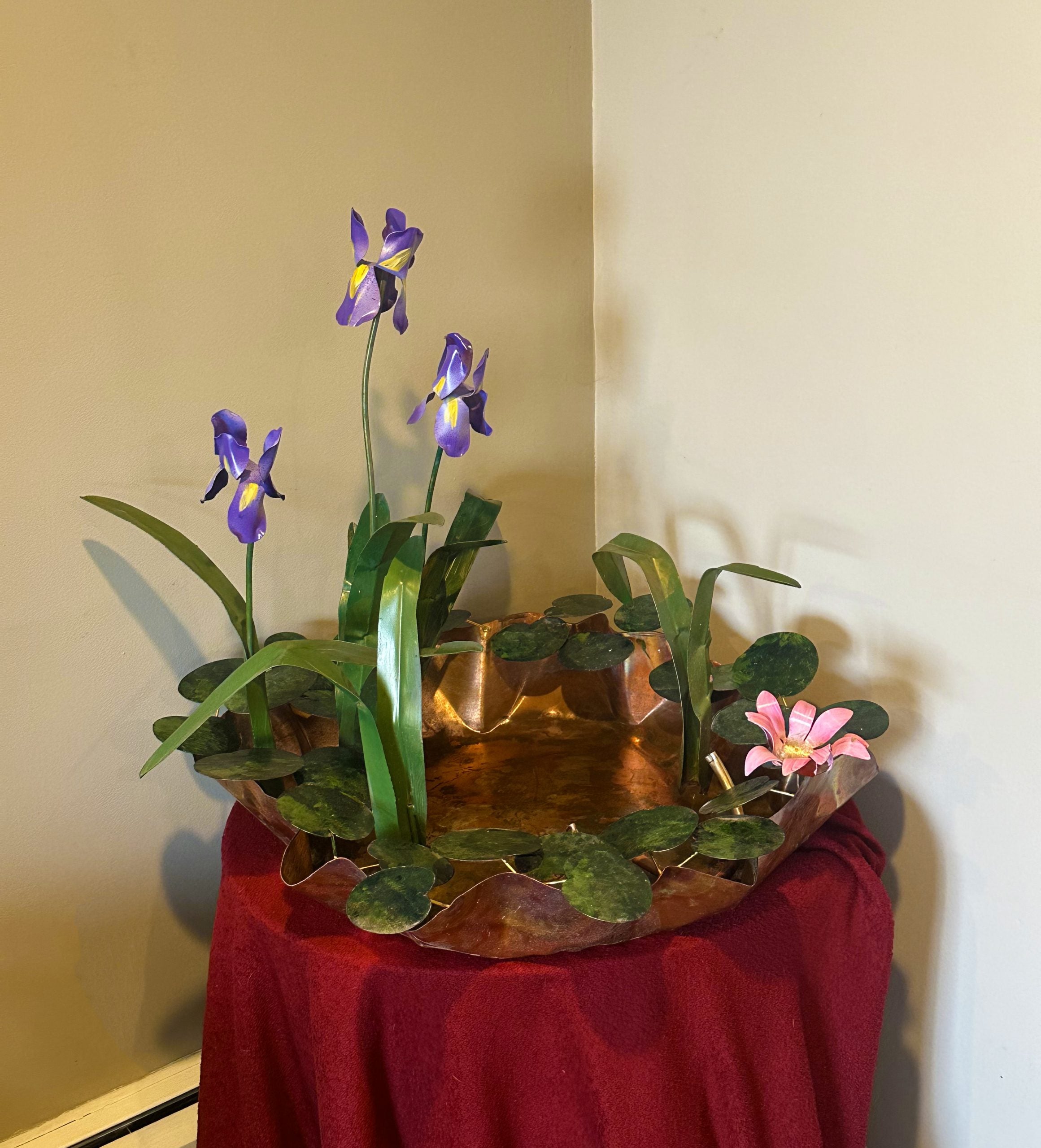 Cameron Harvey Helena Iris 26" H Outdoor Floor Fountain