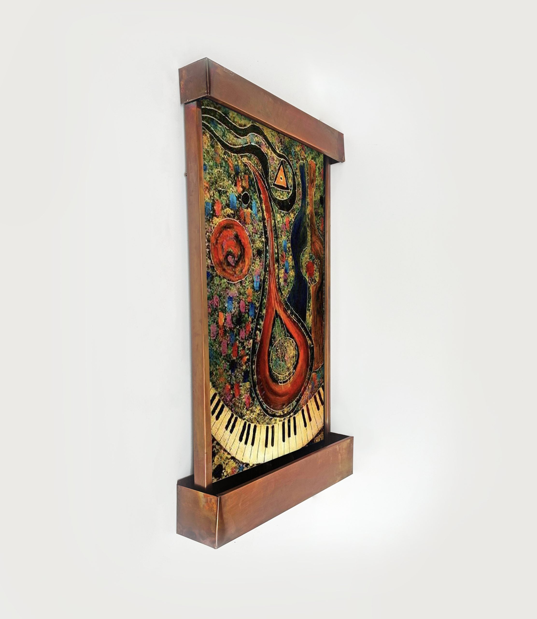 Cameron Harvey Mandolin Player Galaxy 48" H x 28" W Indoor Wall Fountain
