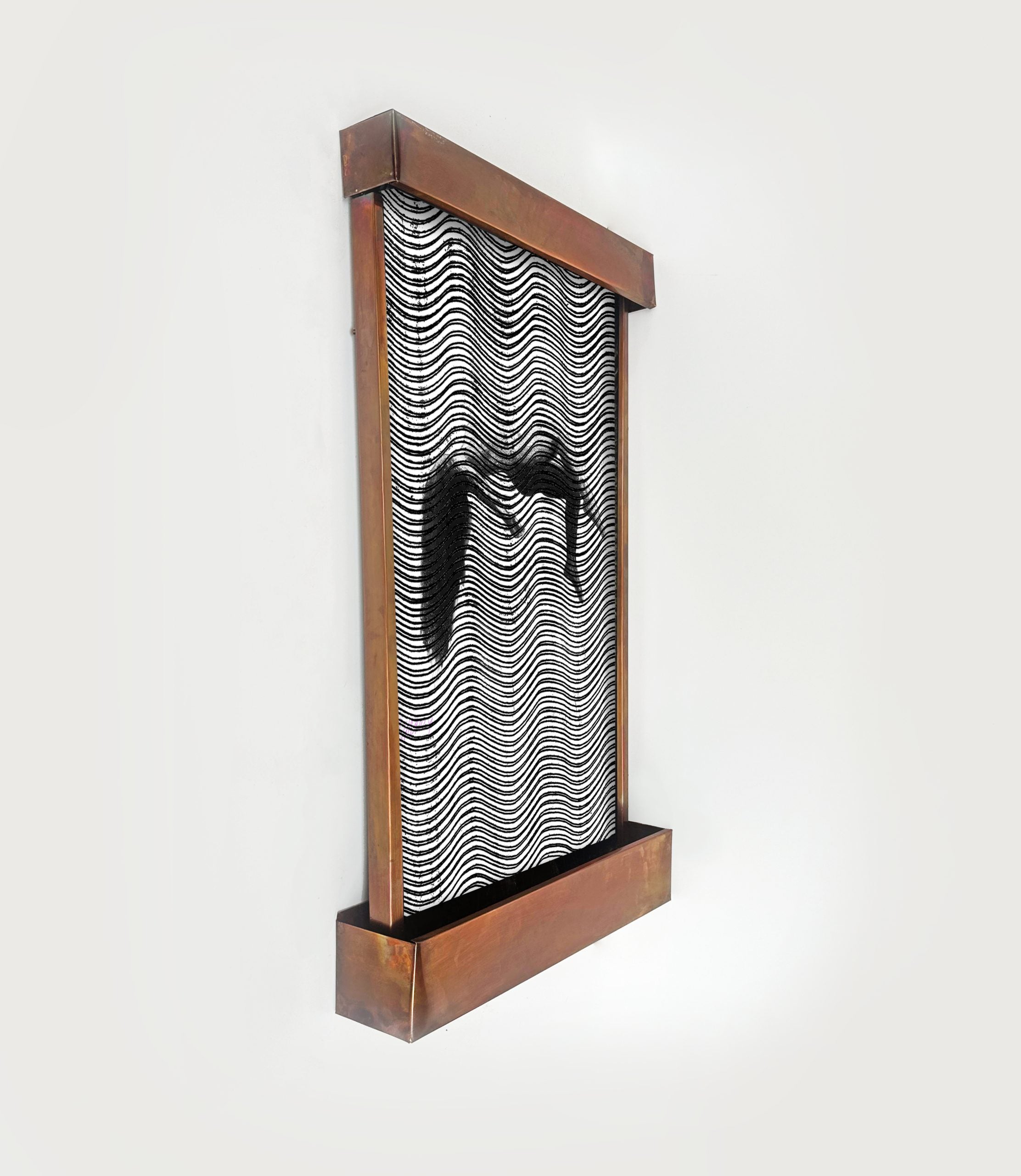 Cameron Harvey Monochromatic Dreams 48″ H x 28″ W Indoor Wall Fountain