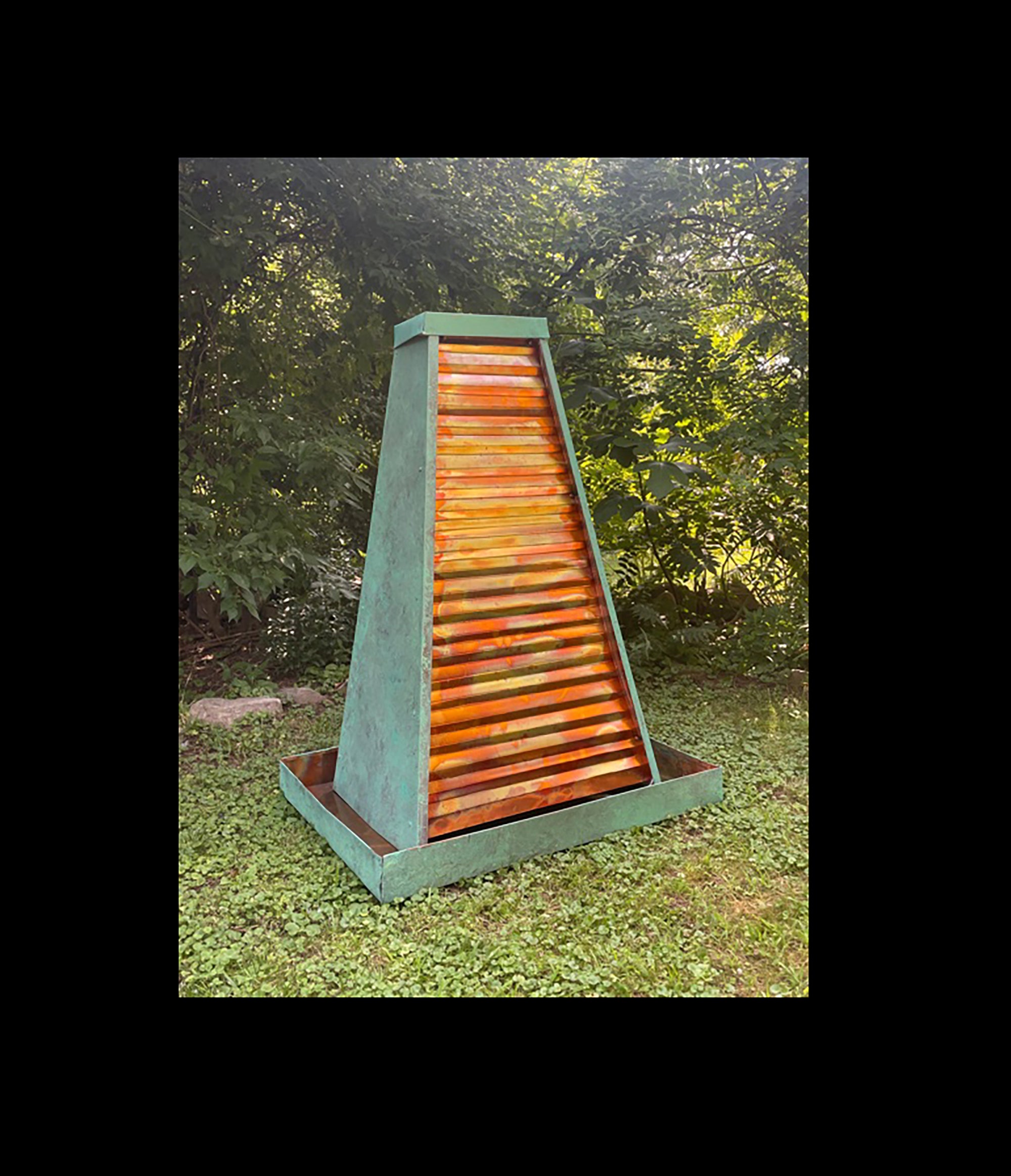 Cameron Harvey Obelisk 48″ H x 36" W Garden Outdoor Backyard Fountain