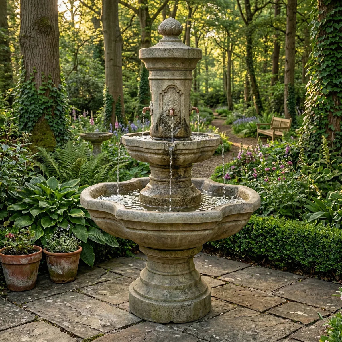 Giannini Garden Ravello Outdoor Courtyard Fountain 1848